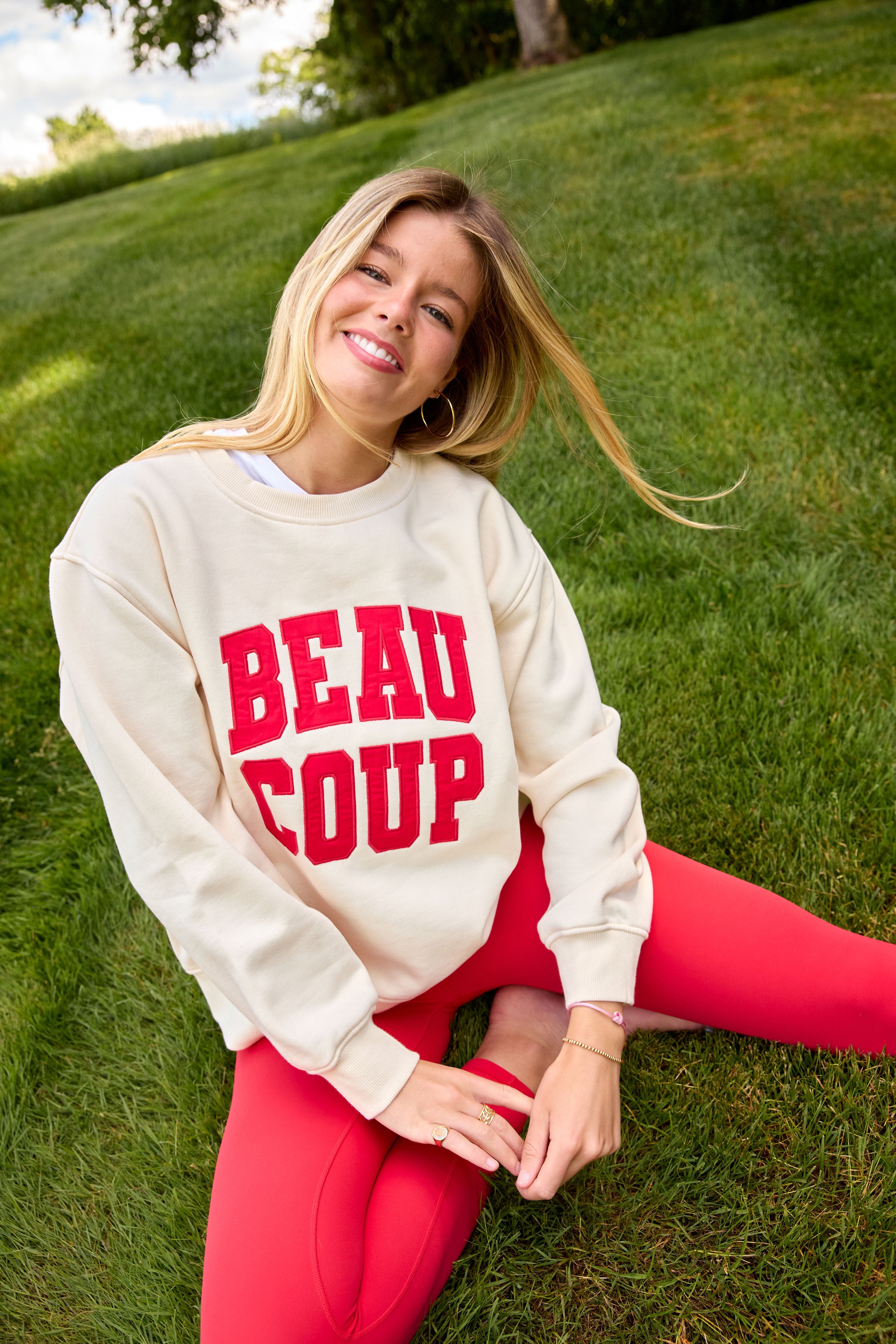 Adult Sweatshirt in Cream