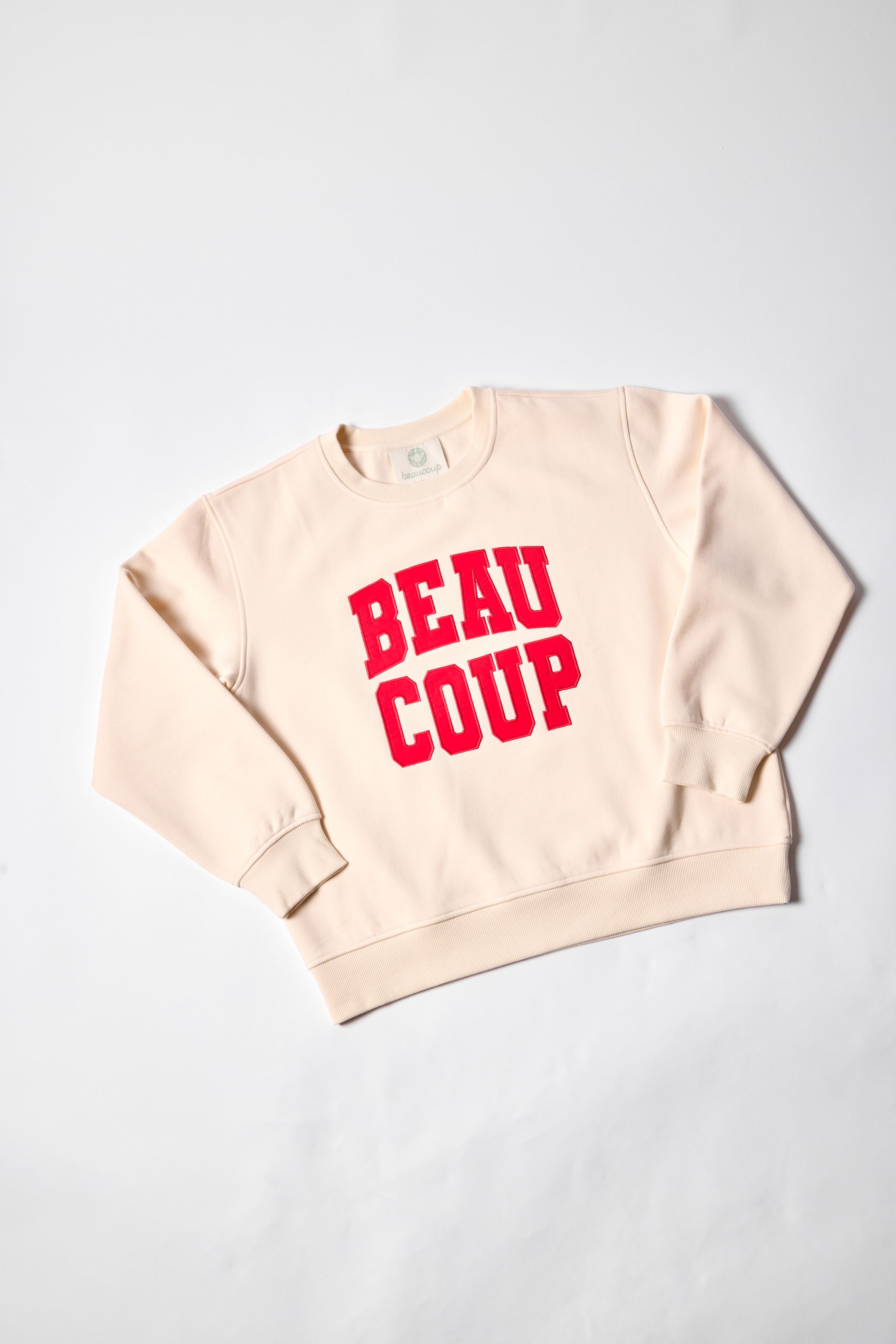 Kids Crew Sweatshirt in Cream