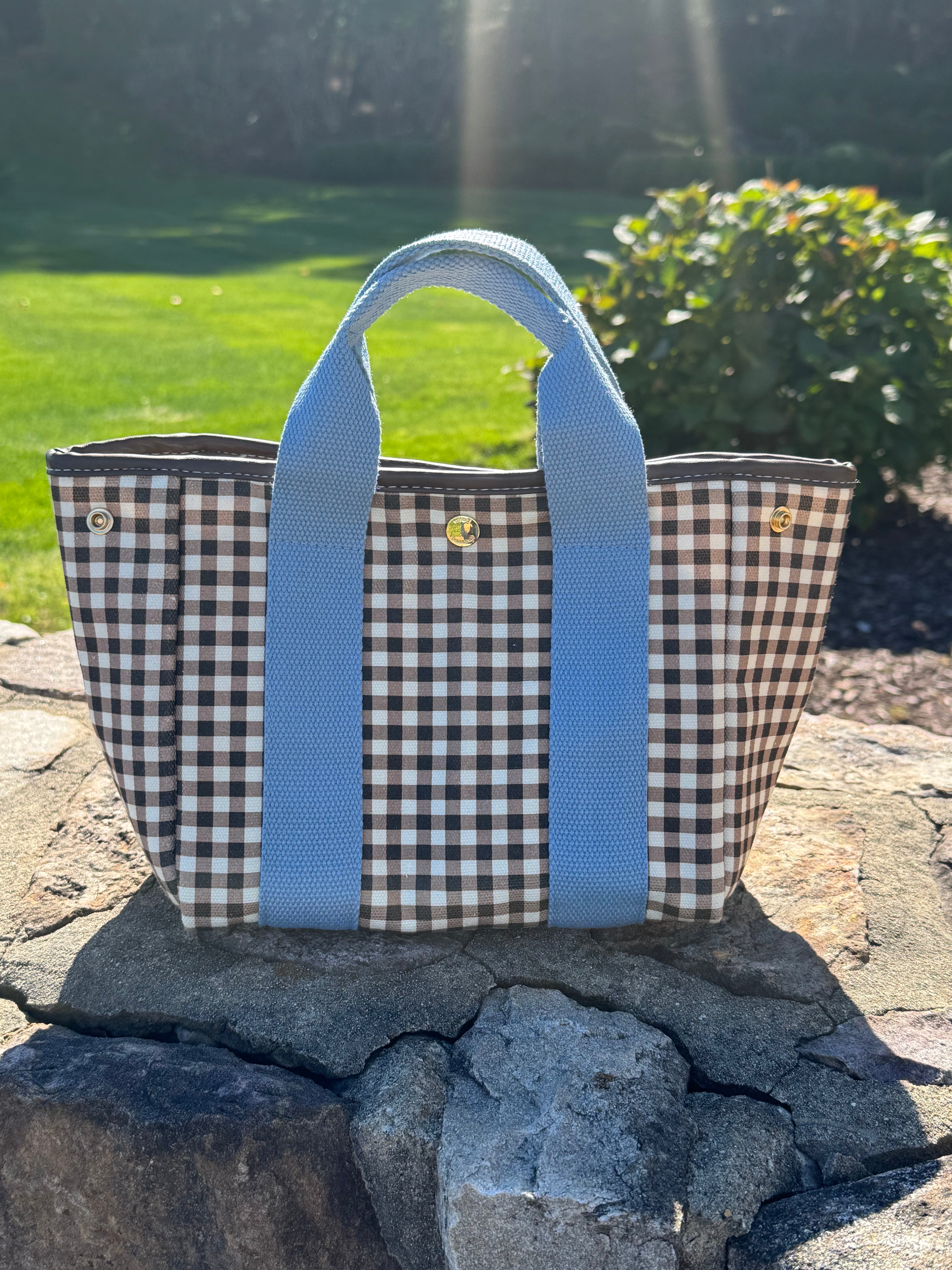 Gingham Hive Mini (Blue Strap)