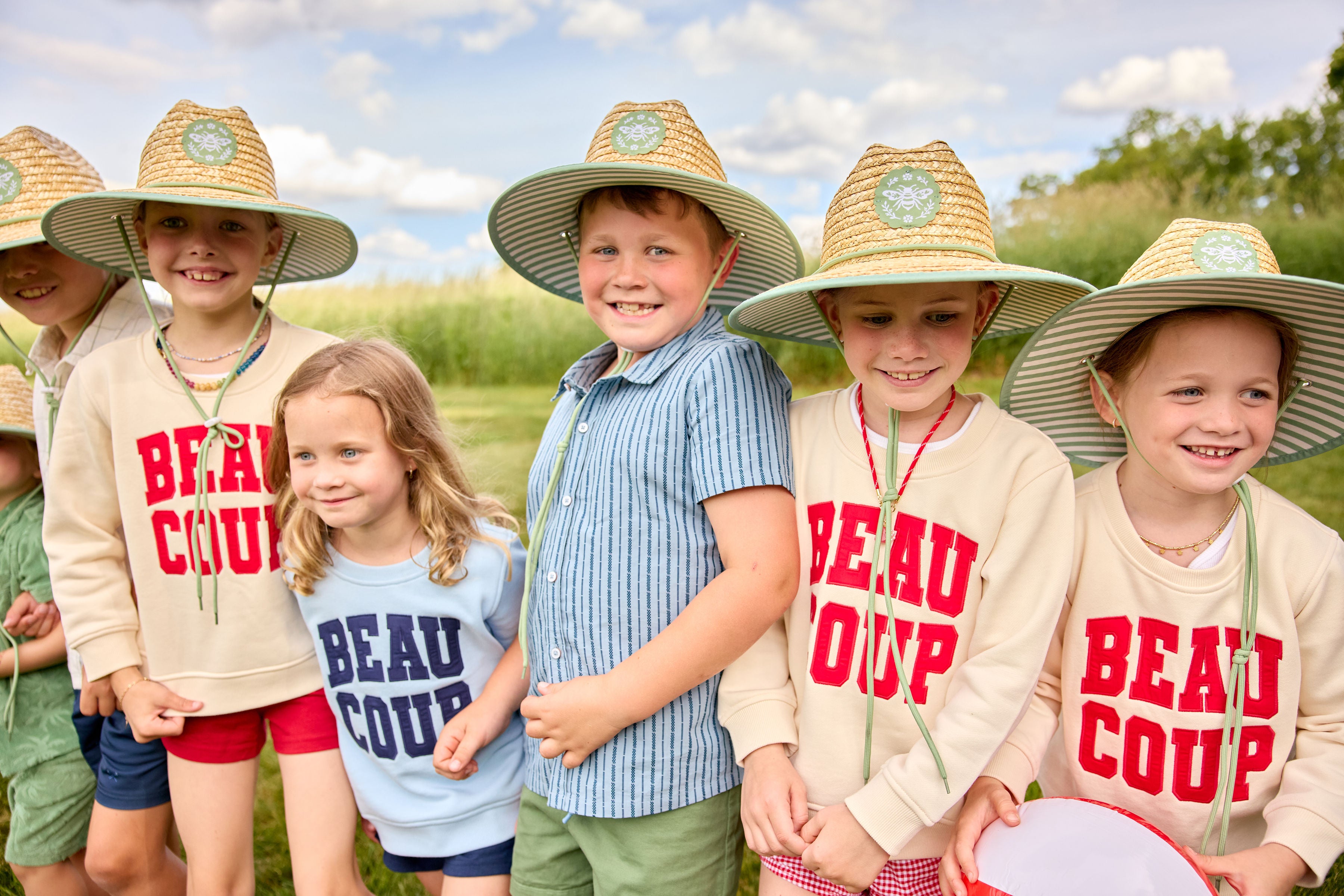 Kids Crew Sweatshirt in Cream