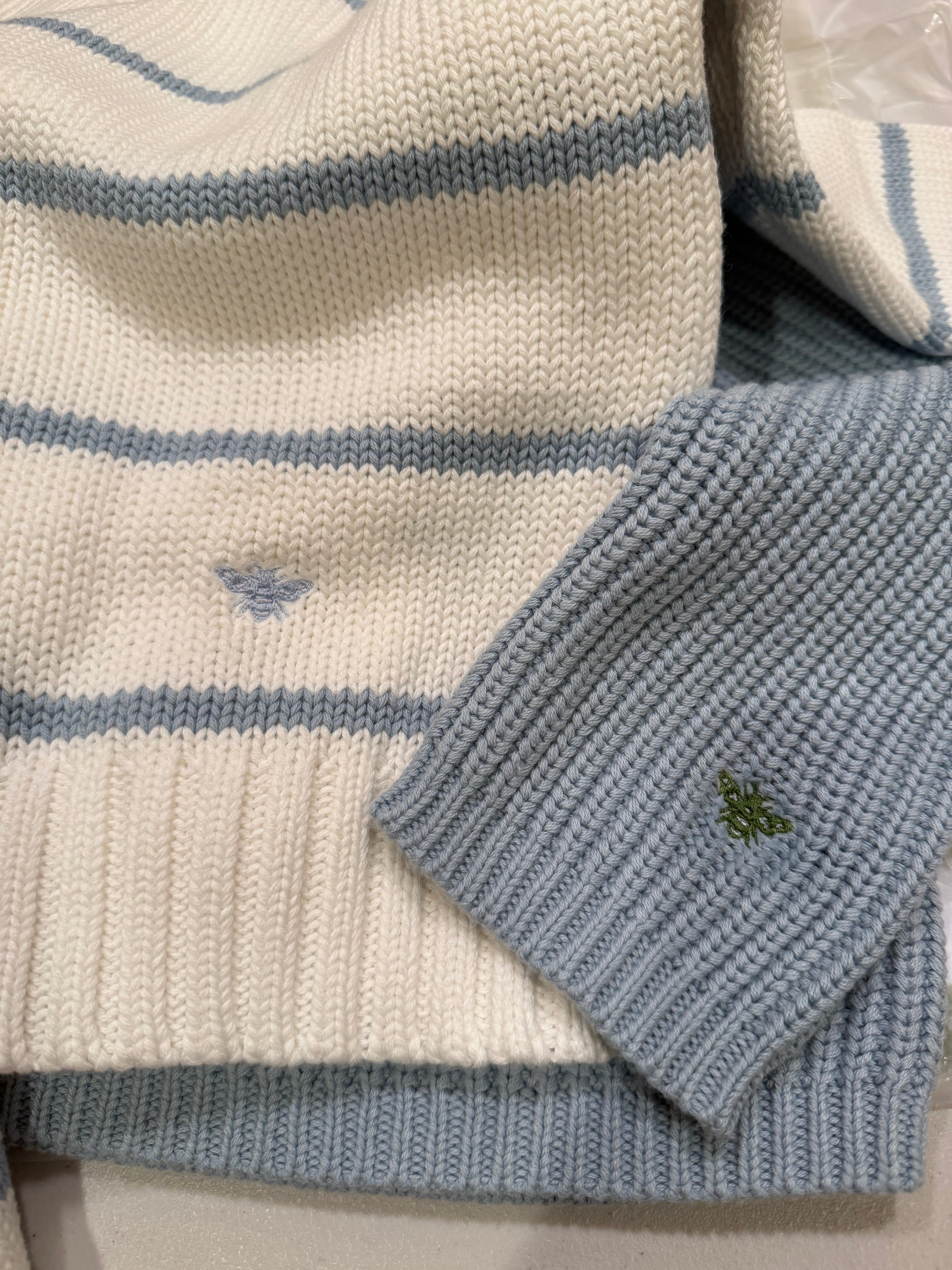 Beaucoup Crewneck Striped Sweater