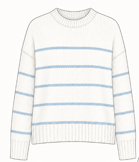 Organic Cotton Striped Sweater